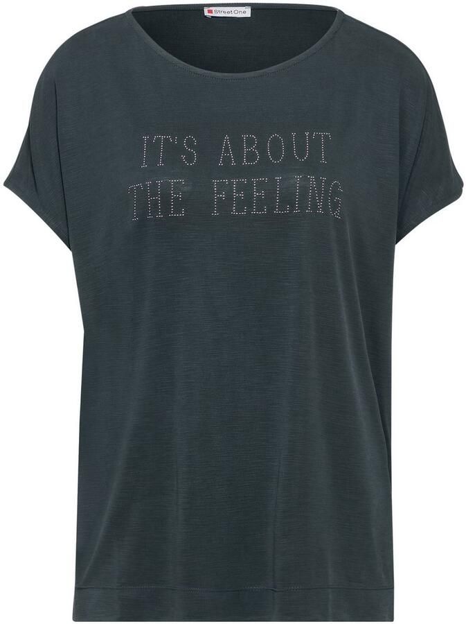 STREET ONE Shirttop met belettering