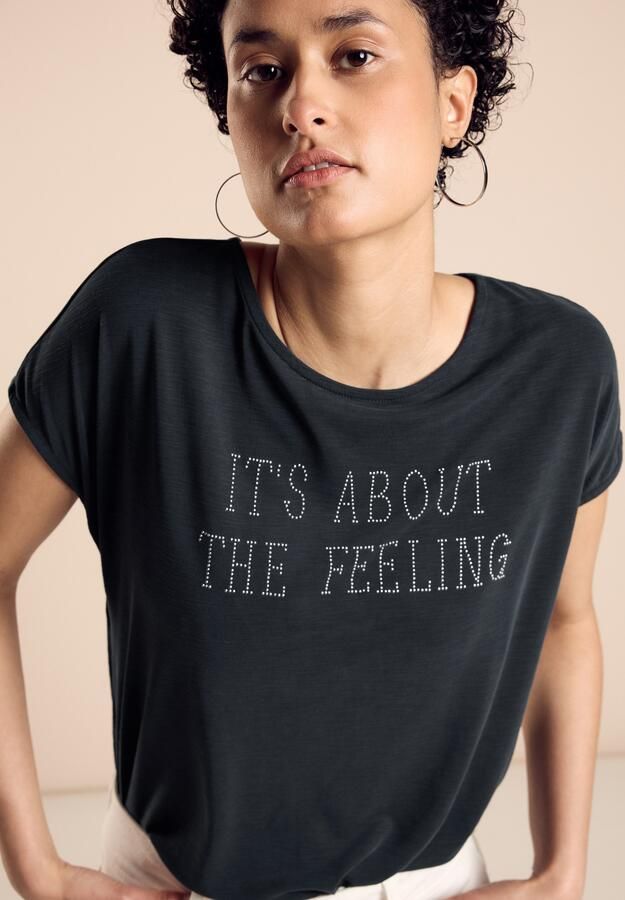 STREET ONE Shirttop met belettering - Foto 6