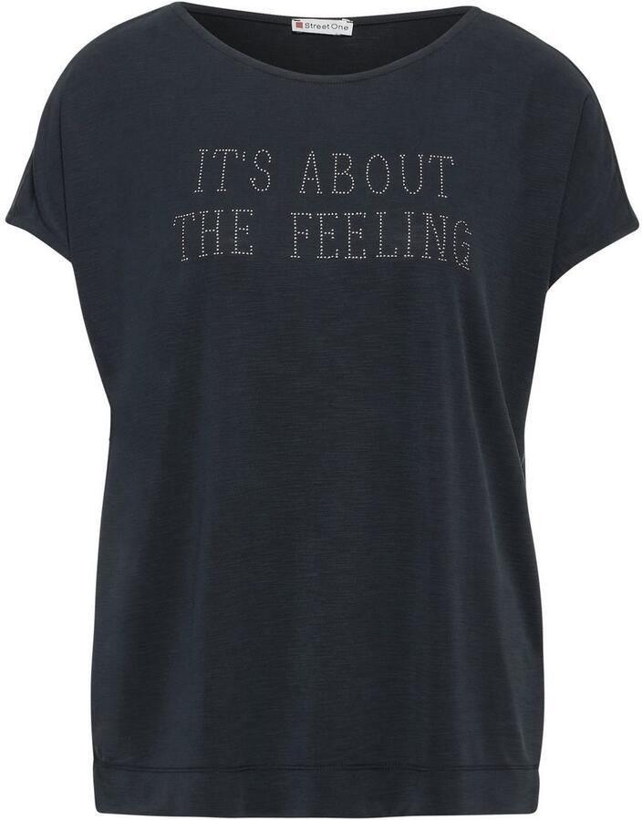 STREET ONE Shirttop met belettering