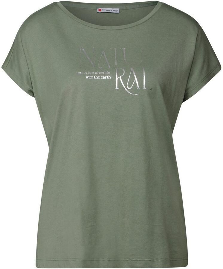 STREET ONE Shirttop met belettering