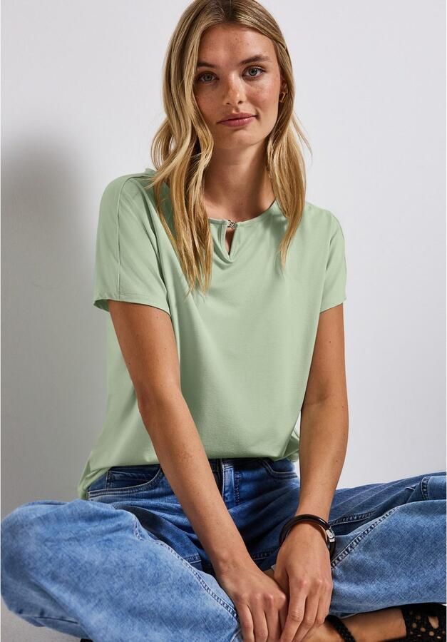 STREET ONE Shirttop met een cut-outdetail - Foto 2