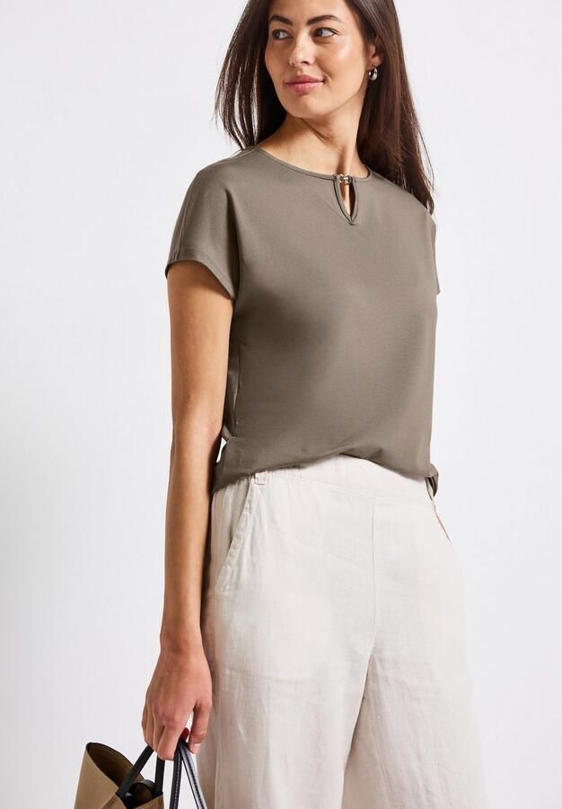 STREET ONE Shirttop met een cut-outdetail - Foto 4