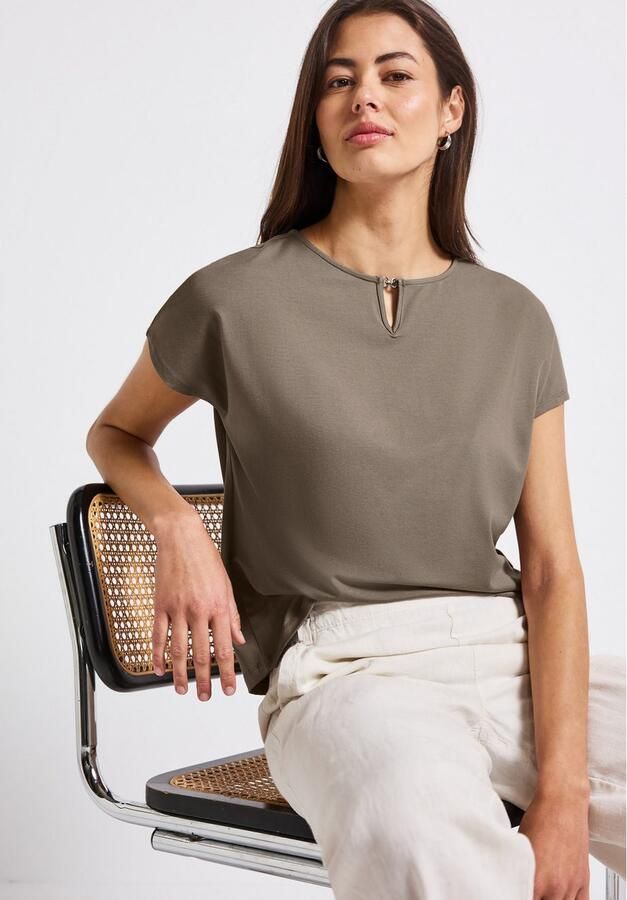 STREET ONE Shirttop met een cut-outdetail - Foto 2