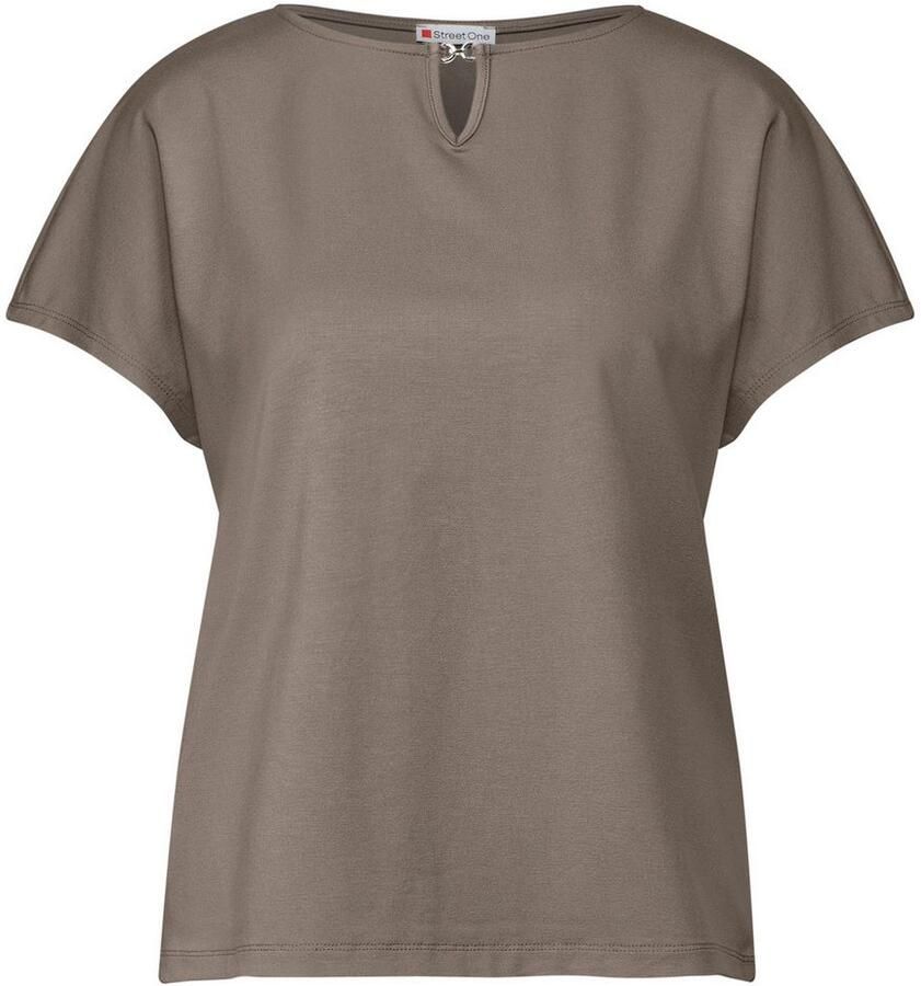 STREET ONE Shirttop met een cut-outdetail