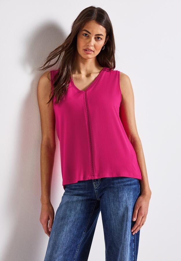 STREET ONE Shirttop met gehaakte details - Foto 3
