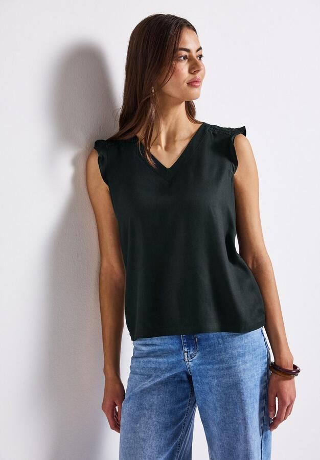 STREET ONE Shirttop met gehaakte details - Foto 3