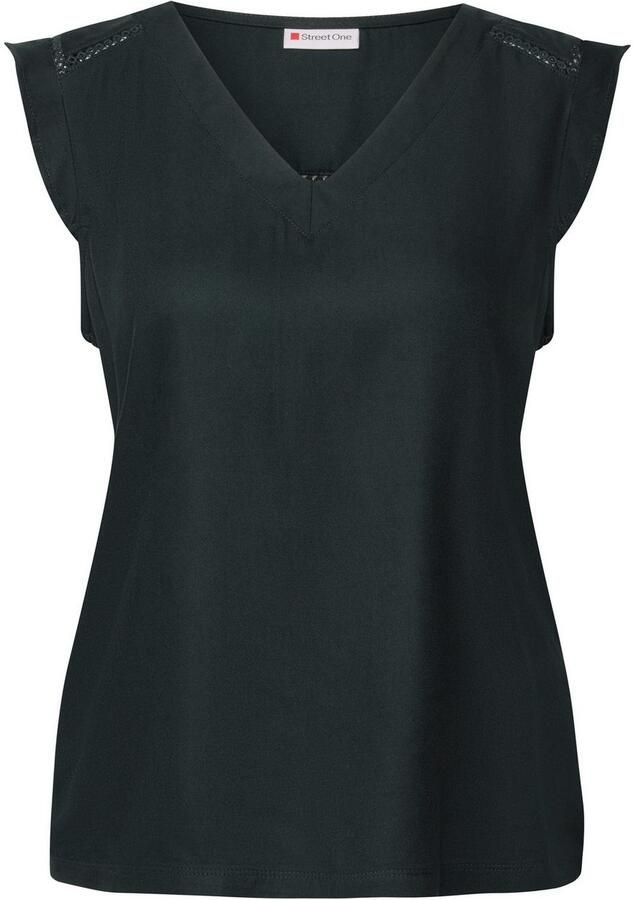 STREET ONE Shirttop met gehaakte details