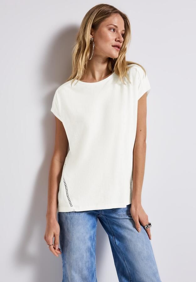 STREET ONE Shirttop met gehaakte details - Foto 6