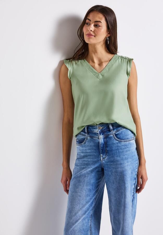 STREET ONE Shirttop met gehaakte details - Foto 7