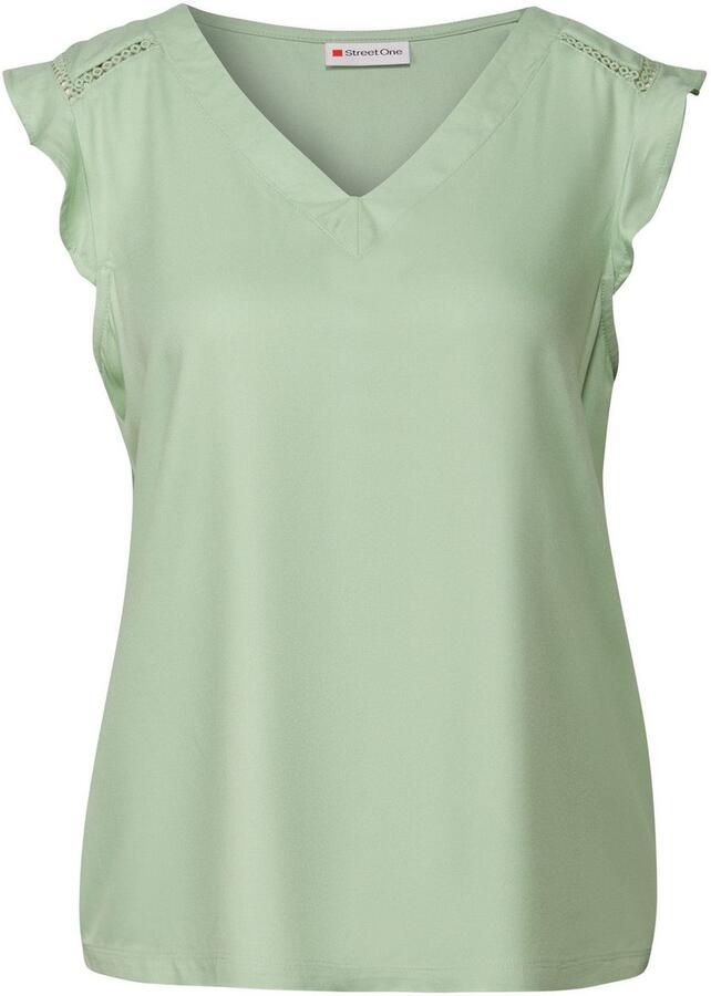STREET ONE Shirttop met gehaakte details