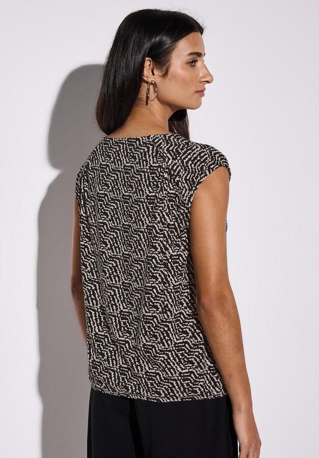 STREET ONE Shirttop met grafisch patroon en v-hals - Foto 5