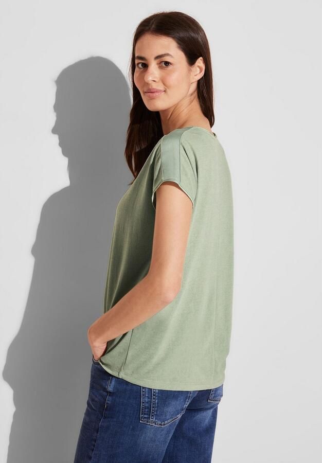 STREET ONE Shirttop met linnen melange-look - Foto 4