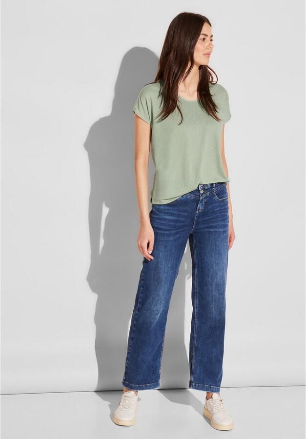 STREET ONE Shirttop met linnen melange-look - Foto 3