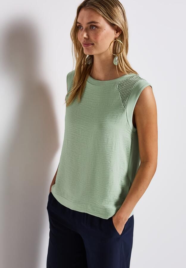STREET ONE Shirttop met mesh details - Foto 6