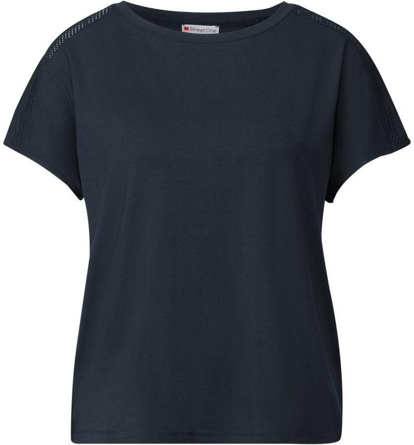 STREET ONE Shirttop met meshdetail