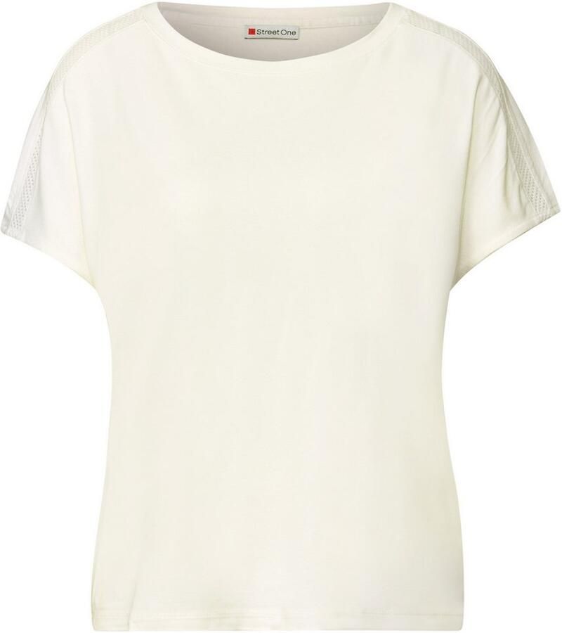 STREET ONE Shirttop met meshdetail
