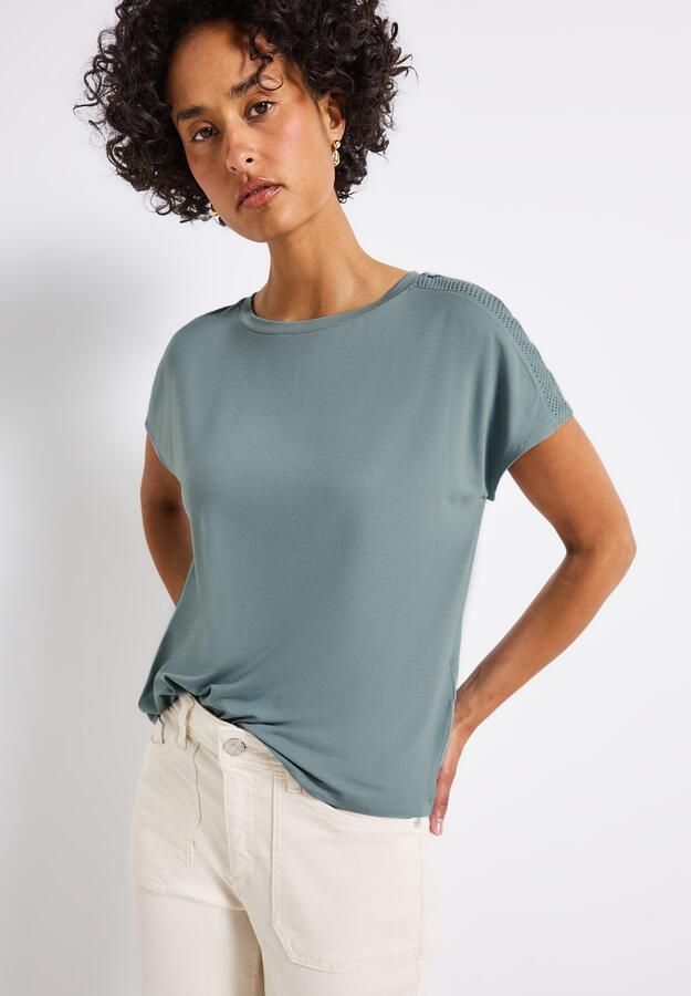 STREET ONE Shirttop met meshdetail - Foto 7