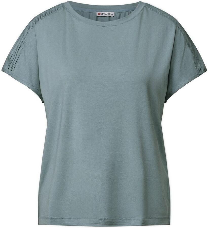 STREET ONE Shirttop met meshdetail