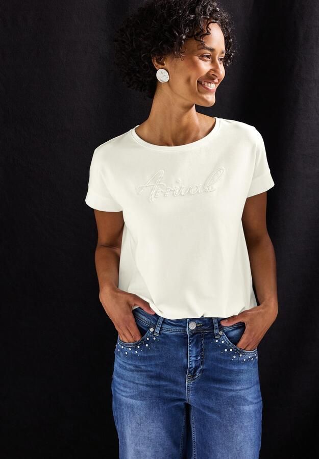 STREET ONE Shirttop met tekstborduursel - Foto 7