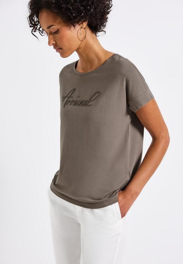 STREET ONE Shirttop met tekstborduursel - Foto 4