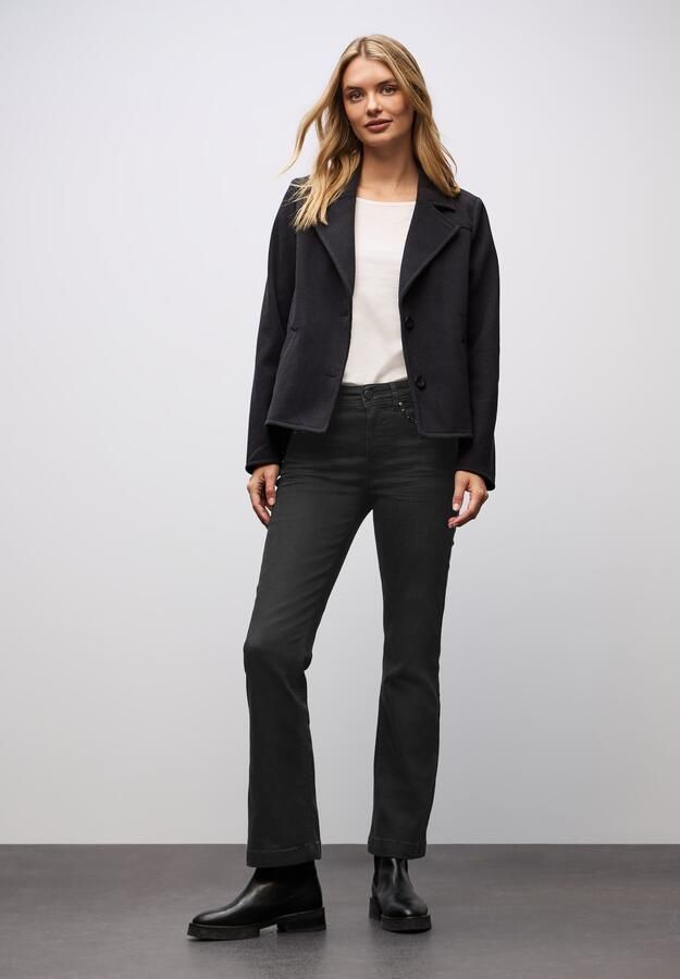 STREET ONE Slim fit jeans met studs - Foto 3