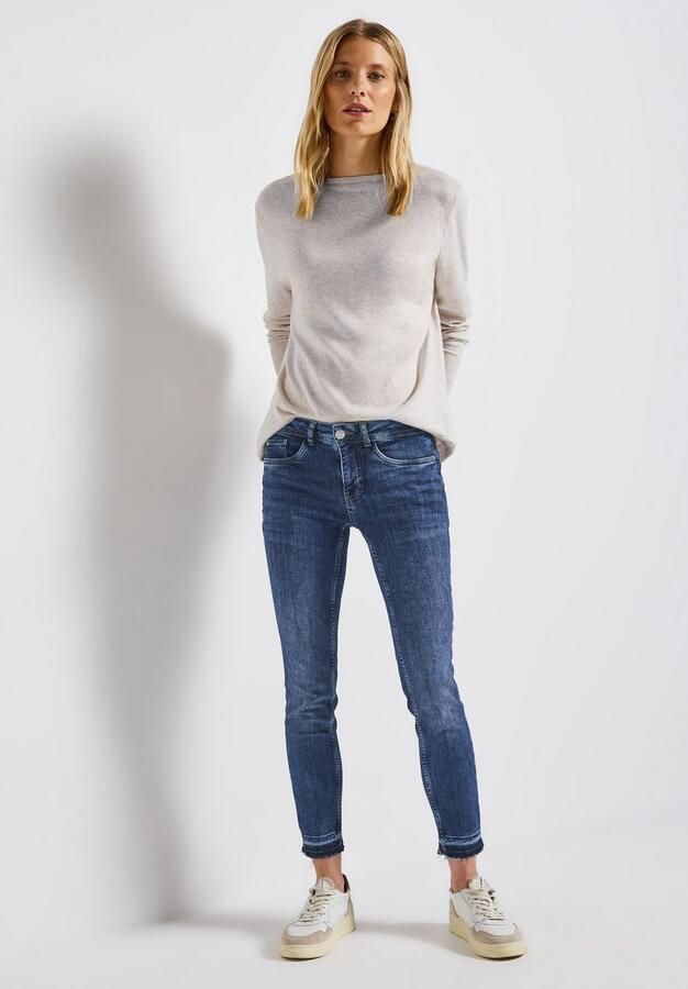 STREET ONE Slim fit jeans Style York met glitterdetails - Foto 5