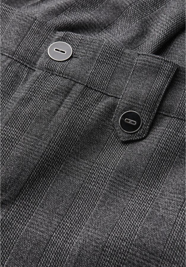 STREET ONE Stoffen broek geruit met viscose en stretch