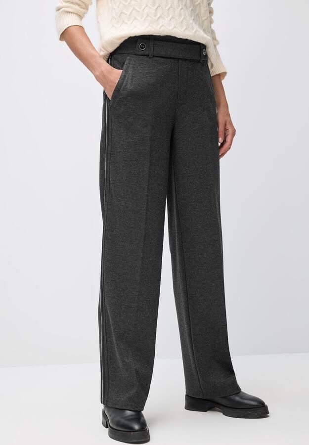 STREET ONE Stoffen broek Melange met galonstrepen - Foto 4