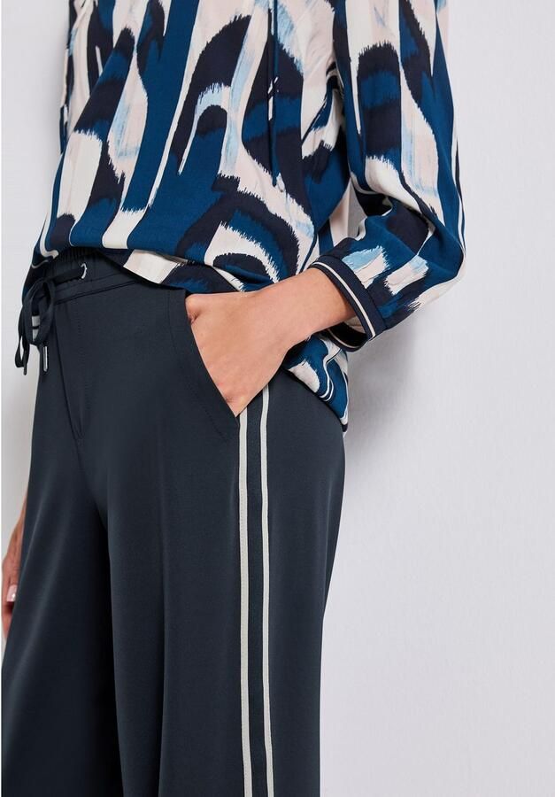 STREET ONE Stoffen broek met galons