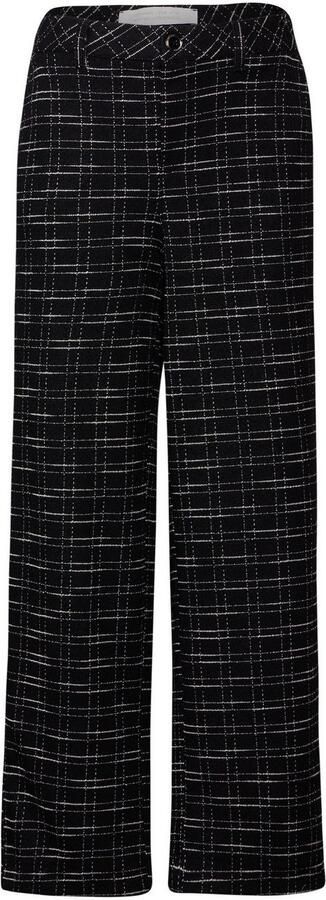 STREET ONE Stoffen broek QR Straight Leg Bouclé Zomerbroek met ruitjespatroon bouclé - Foto 5