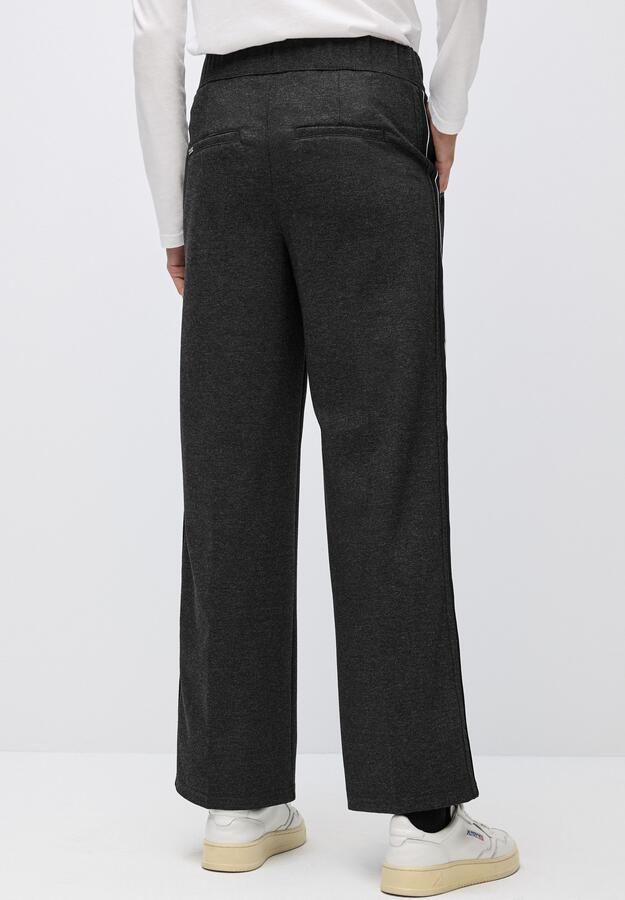 STREET ONE Stoffen broek QR Straight Leg Mela met tape en zijdelingse zakken - Foto 3