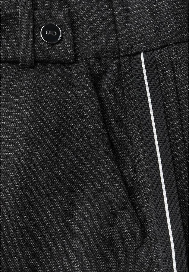 STREET ONE Stoffen broek QR Straight Leg Mela met tape en zijdelingse zakken