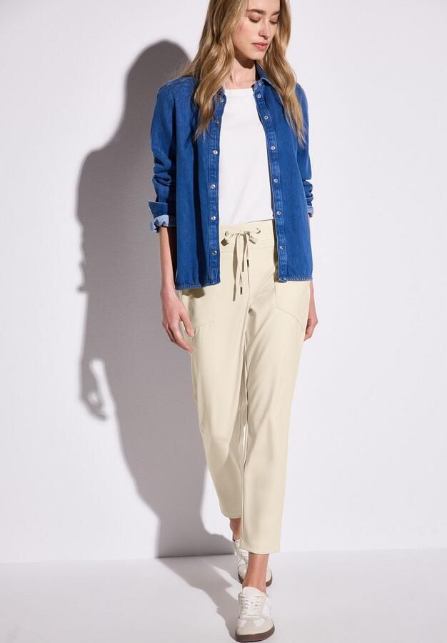 STREET ONE Stoffen broek Style Bonny Zomerbroek met tunnelkoord in de band - Foto 4