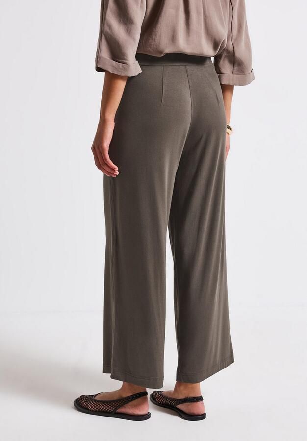 STREET ONE Stoffen broek Style Emee Zomerbroek 7 8-lengte en zijzakken