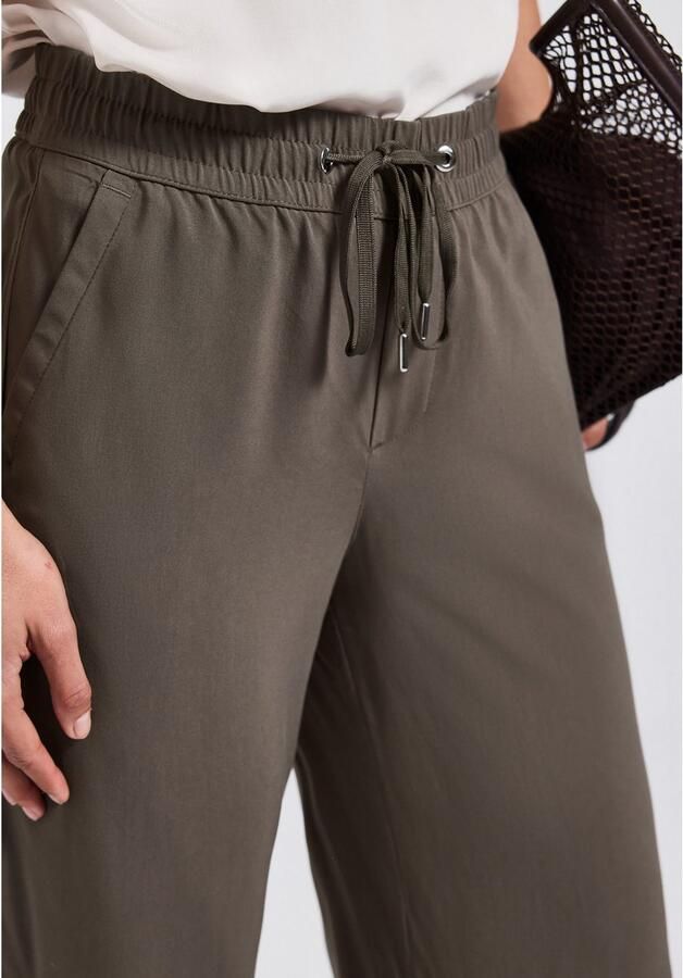 STREET ONE Stoffen broek Style Emee Zomerbroek met elastische tailleband met trekkoord