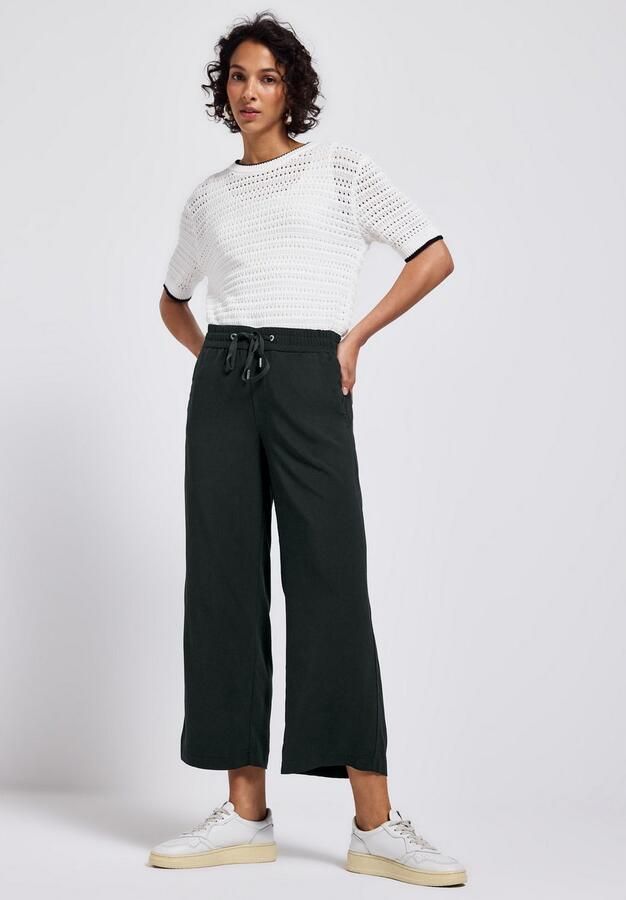 STREET ONE Stoffen broek Style Emee Zomerbroek met elastische tailleband met trekkoord - Foto 5