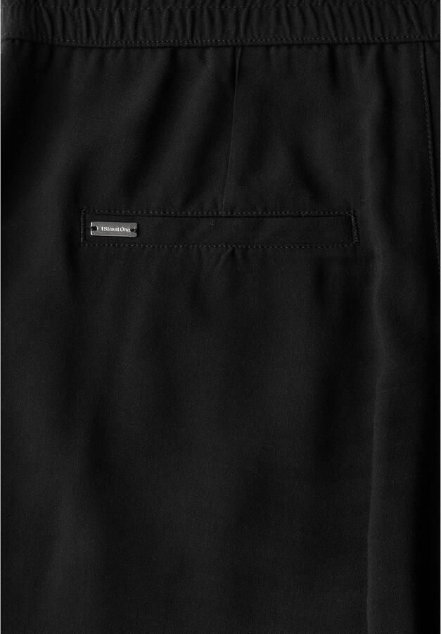 STREET ONE Stoffen broek Style Emee Zomerbroek met elastische tailleband met trekkoord
