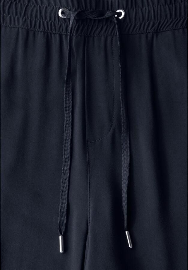 STREET ONE Stoffen broek Style Emee Zomerbroek met elastische tailleband met trekkoord