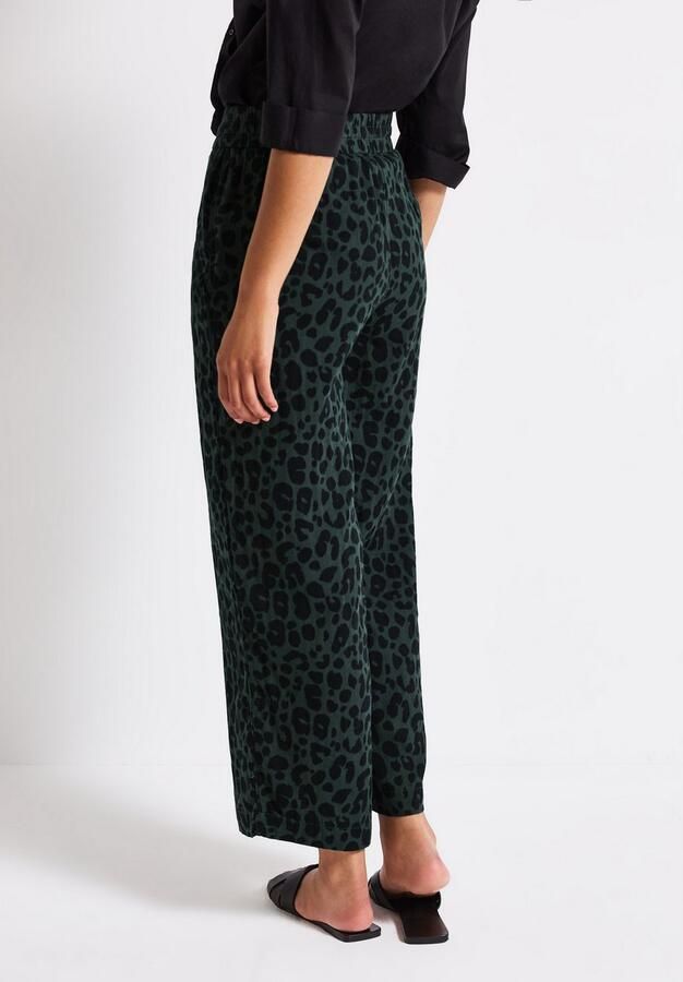STREET ONE Stoffen broek Zomerbroek gedessineerd in mousseline-look - Foto 3