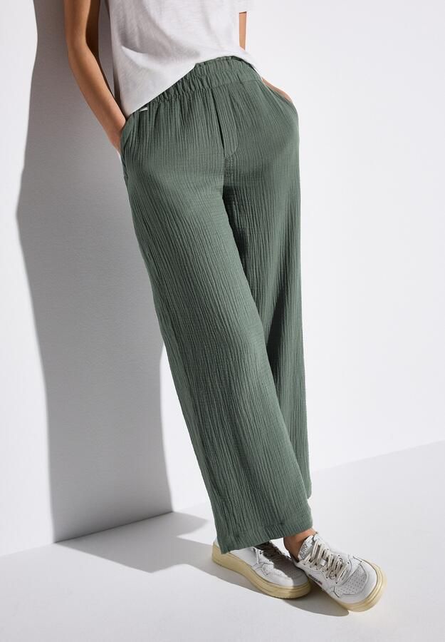 STREET ONE Stoffen broek Zomerbroek in structuur-look - Foto 5