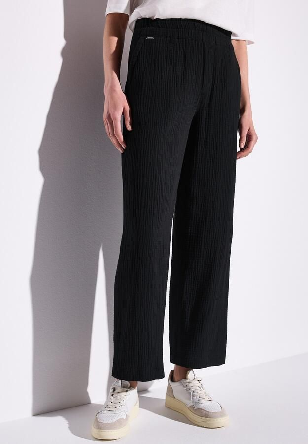 STREET ONE Stoffen broek Zomerbroek in structuur-look - Foto 6