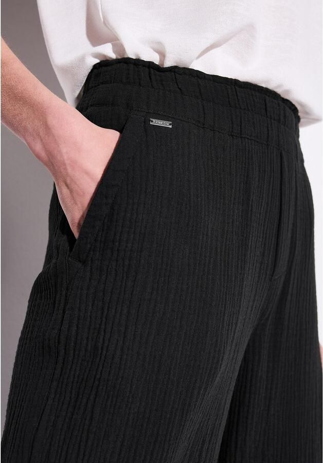 STREET ONE Stoffen broek Zomerbroek in structuur-look