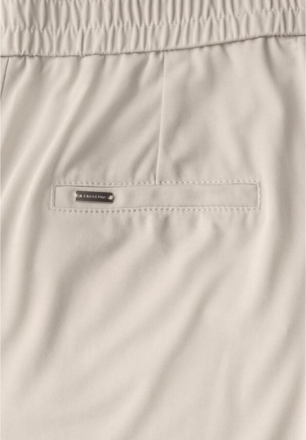 STREET ONE Stoffen broek Zomerbroek met glinsterend gespdetail en wijde pijpen - Foto 3