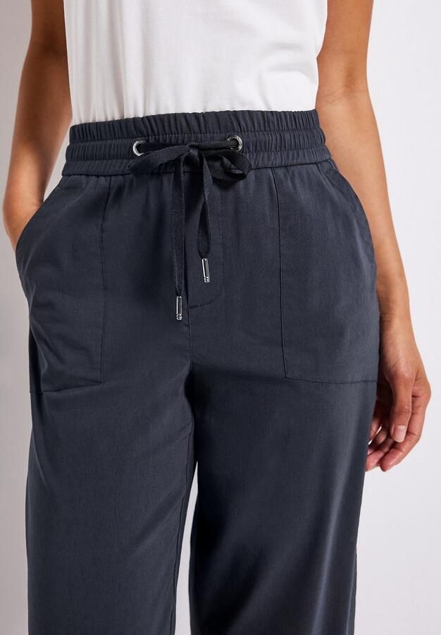 STREET ONE Stoffen broek Zomerbroek met omslag - Foto 4