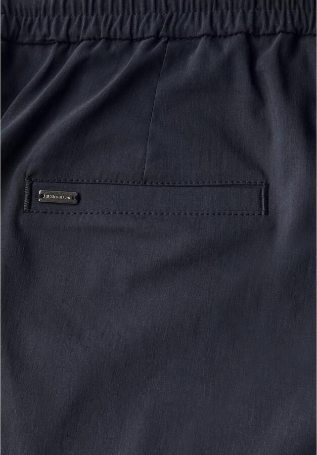 STREET ONE Stoffen broek Zomerbroek met omslag