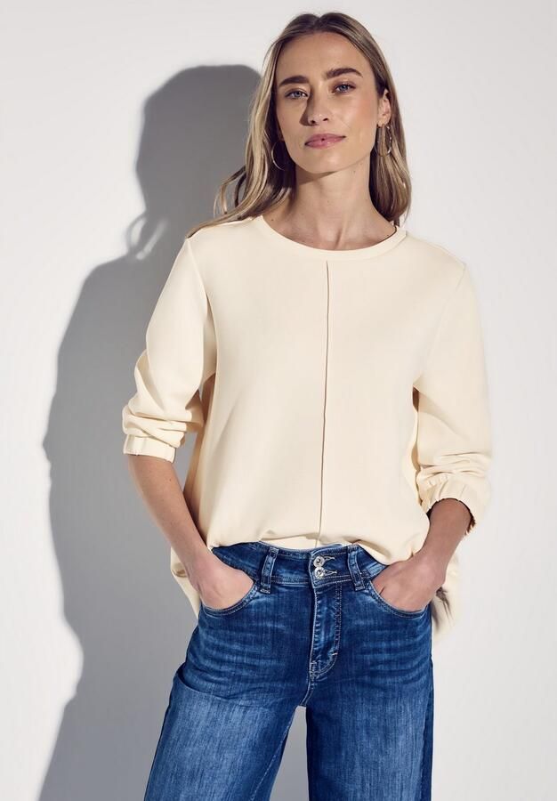 STREET ONE Sweater met 3 4-mouwen met elastische chetten - Foto 4