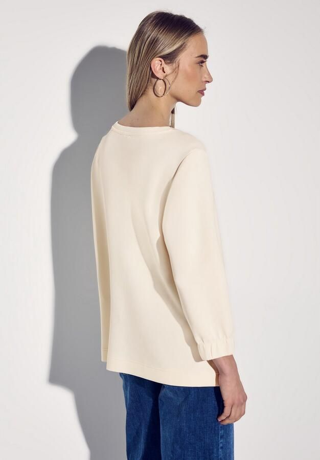 STREET ONE Sweater met 3 4-mouwen met elastische chetten - Foto 5