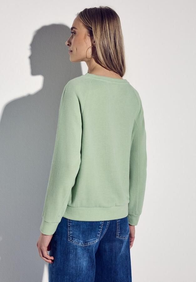 STREET ONE Sweater met u-hals en in fijne structuur-look - Foto 5