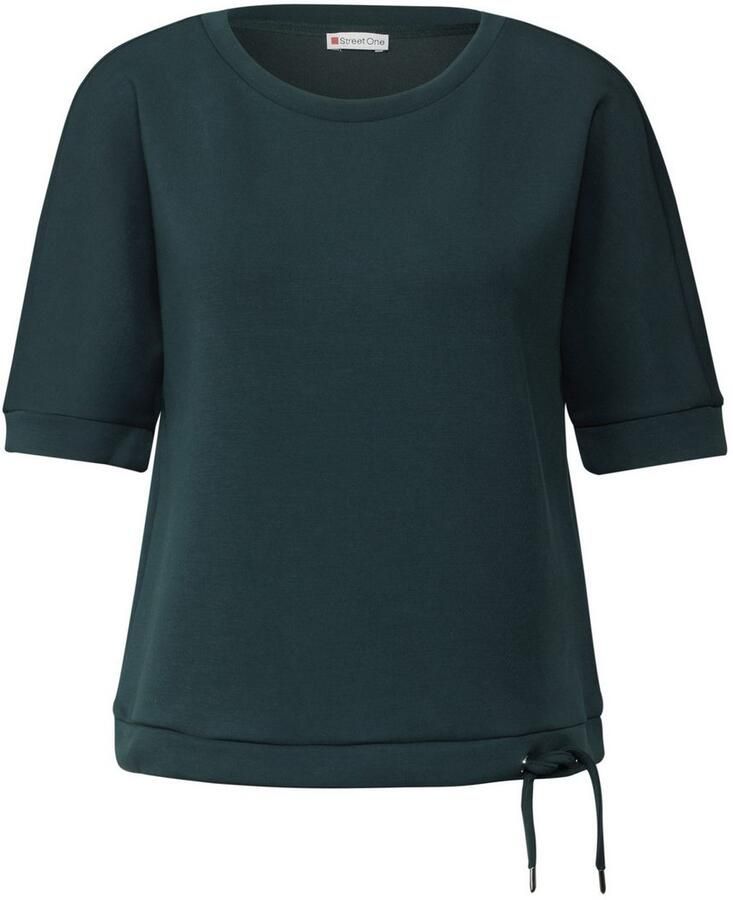 STREET ONE Sweatshirt met een rijgkoord bij de zoom