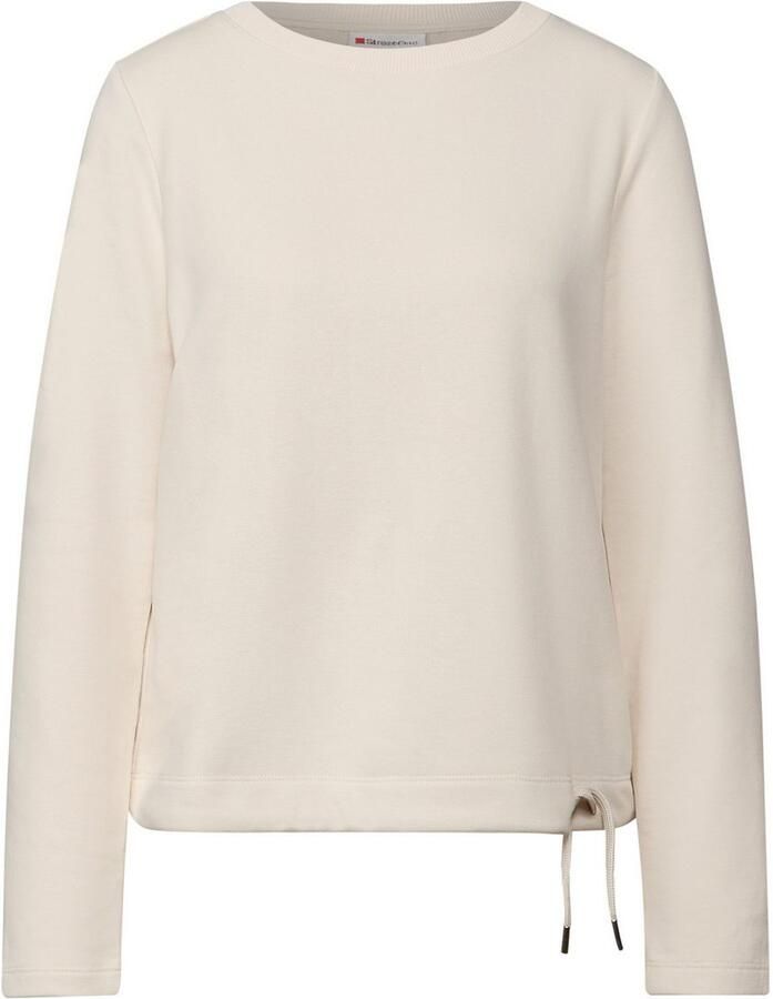 STREET ONE Sweatshirt met een rijgkoord bij de zoom